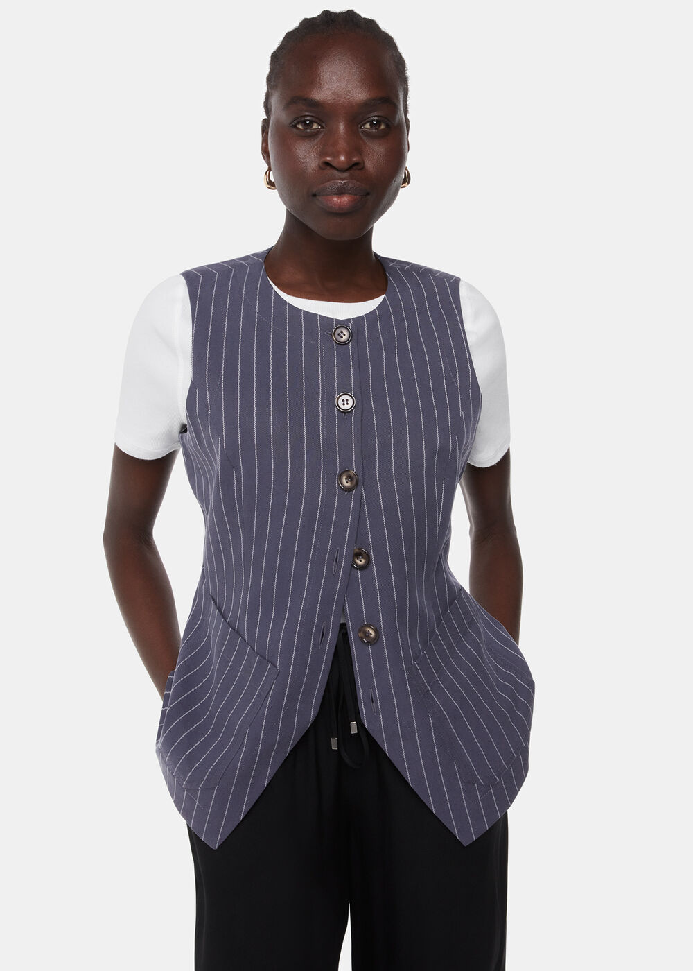 Lottie Pinstripe Waistcoat