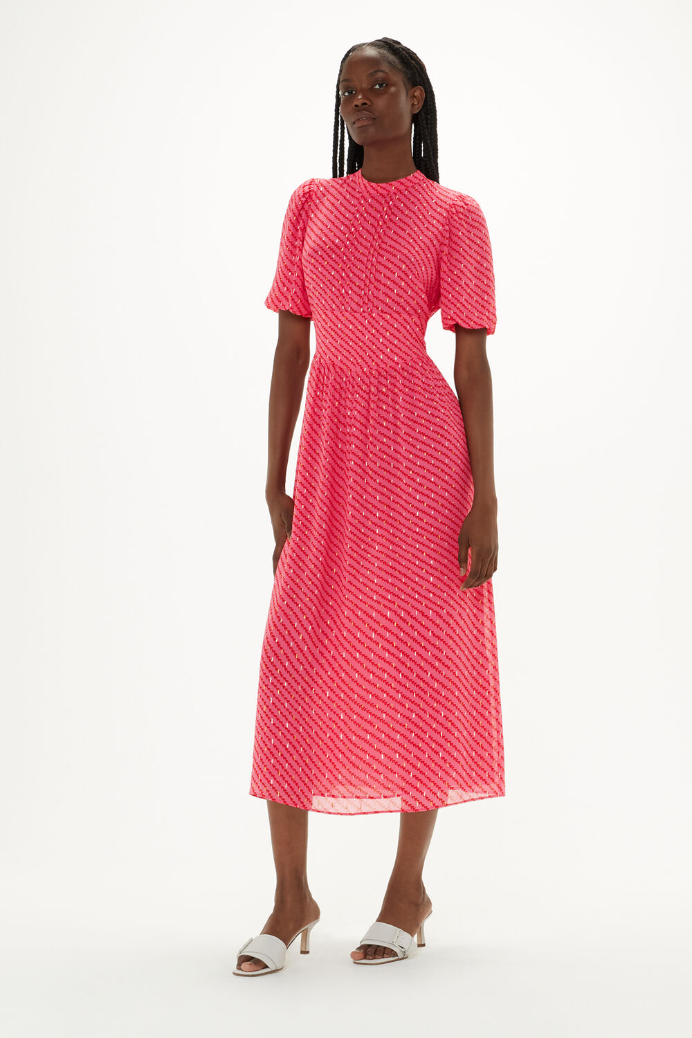 Diagonal Leaf Blair Dress