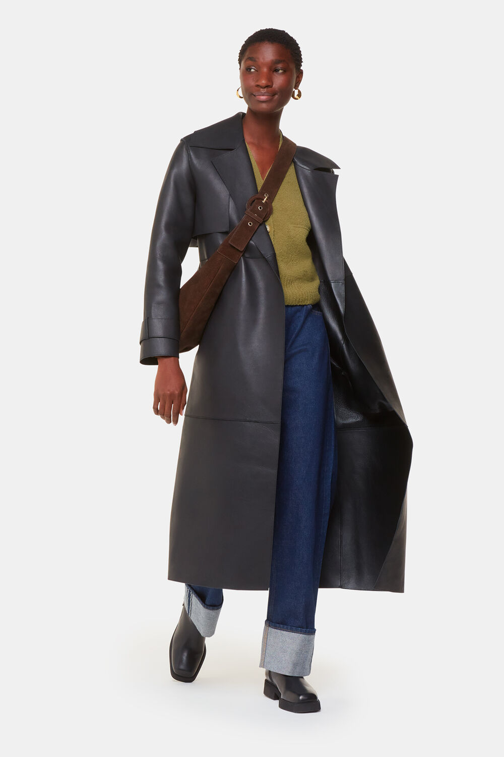 Sage Green Wool Mix Pocket Cardigan