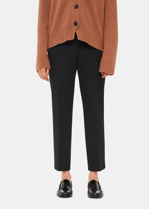 Black Petite Lily Cigarette Pants