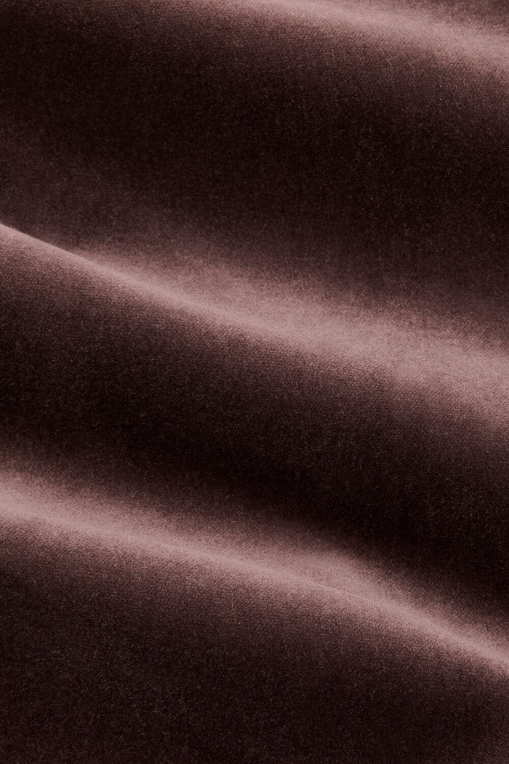 Brown Velvet Straight Leg Trouser