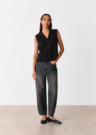 Wool Button Through Tank