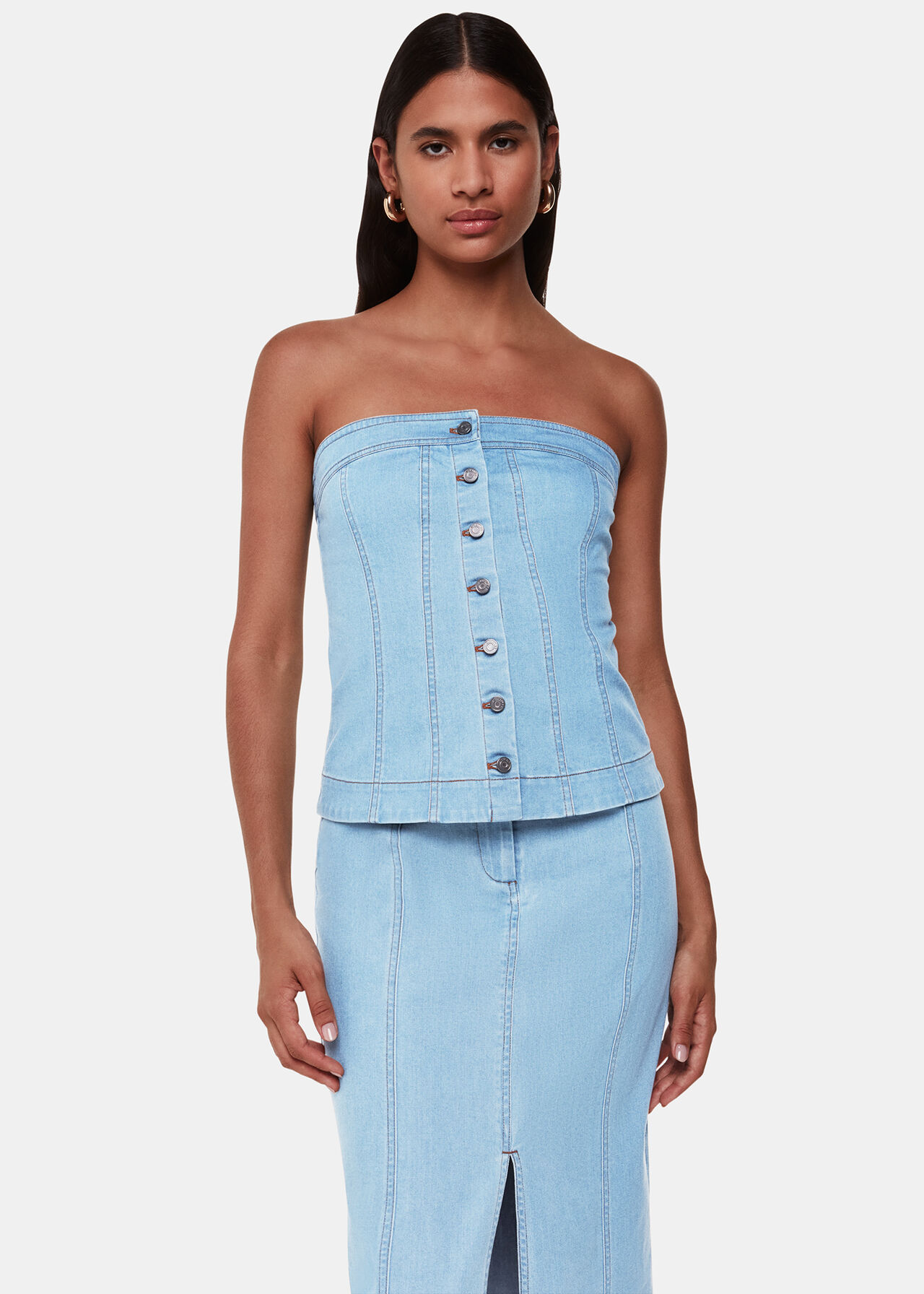 Denim Maxi Skirt