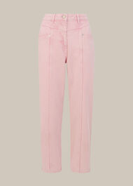 Emma Panelled Jean Pink