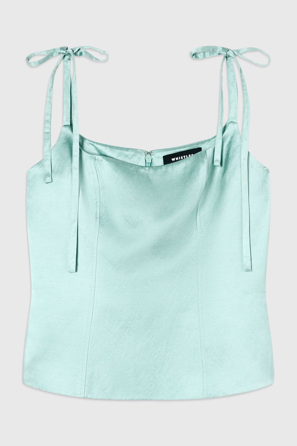 Pale Blue Satin Cami Top