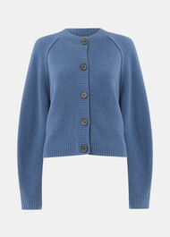 Wool Mix Crew Cardigan