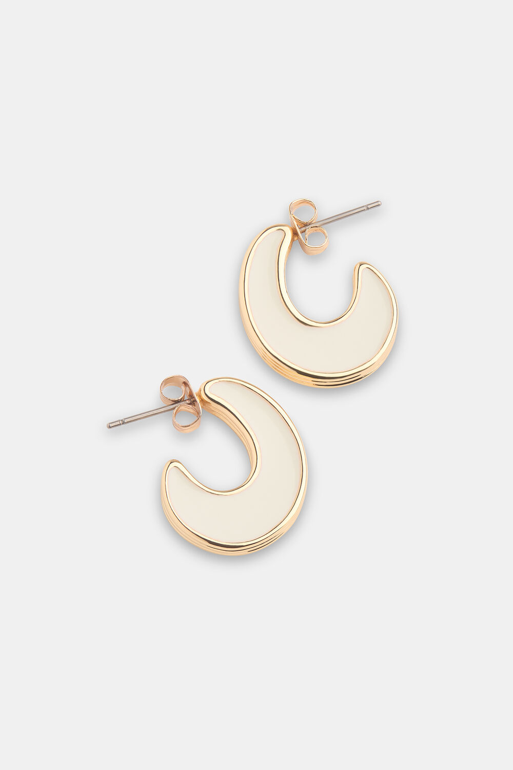 Blue Double Enamel Earring