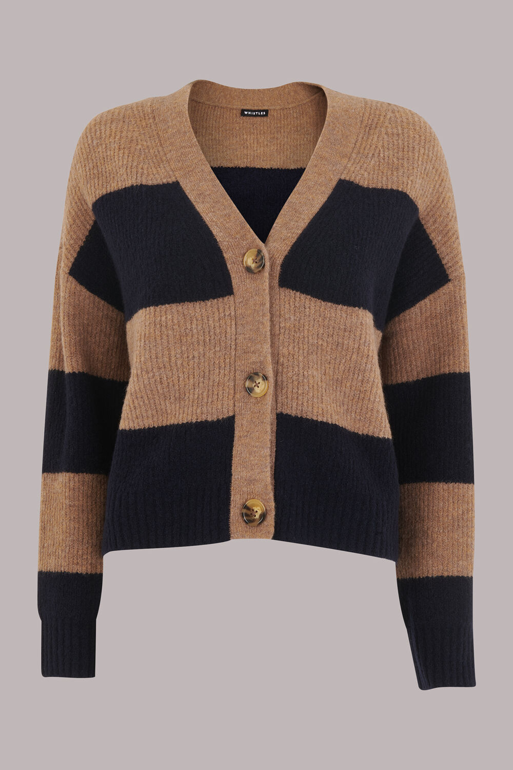Stripe Ribbed Cardigan