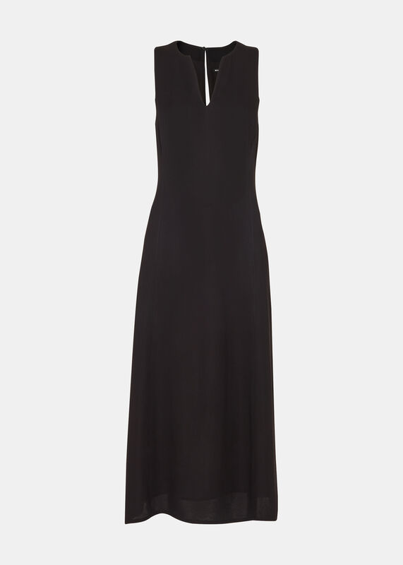 Black Alexia Midi Dress