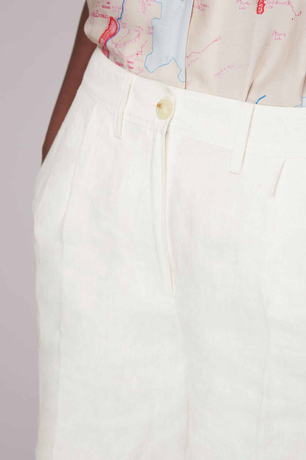 Tailored Linen Bermuda Shorts
