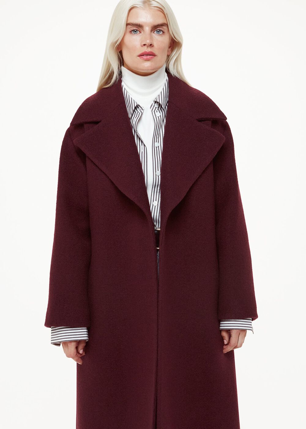 Petite Lorna Wrap Wool Coat