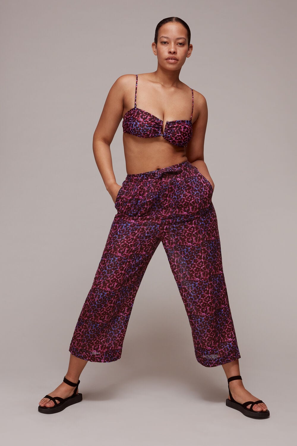 Pink Layda Animal Beach Trouser