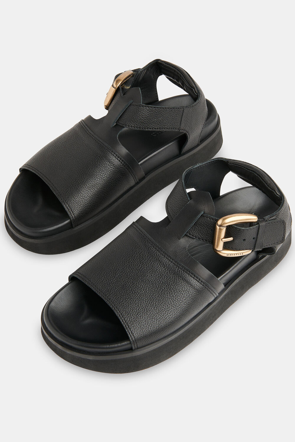 Black Khai Chunky Buckle Sandal