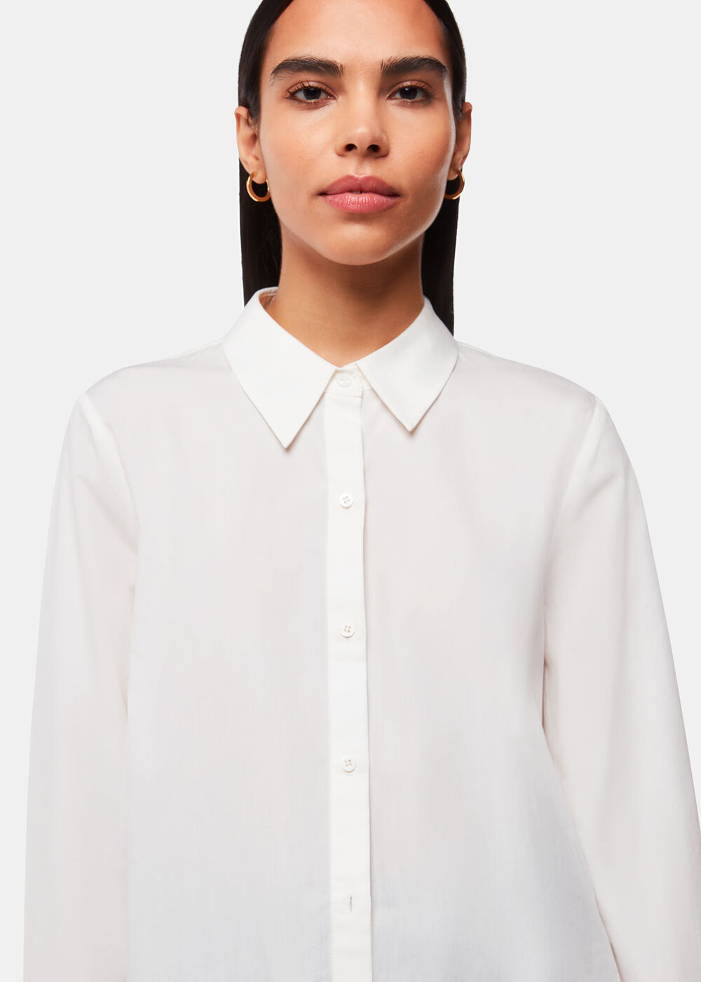 Petite Boxy Cotton Shirt