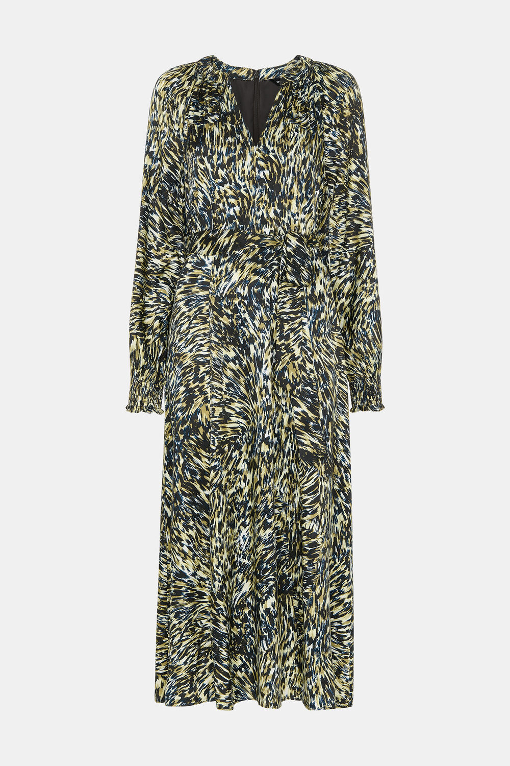Leopard Swirl Midi Dress