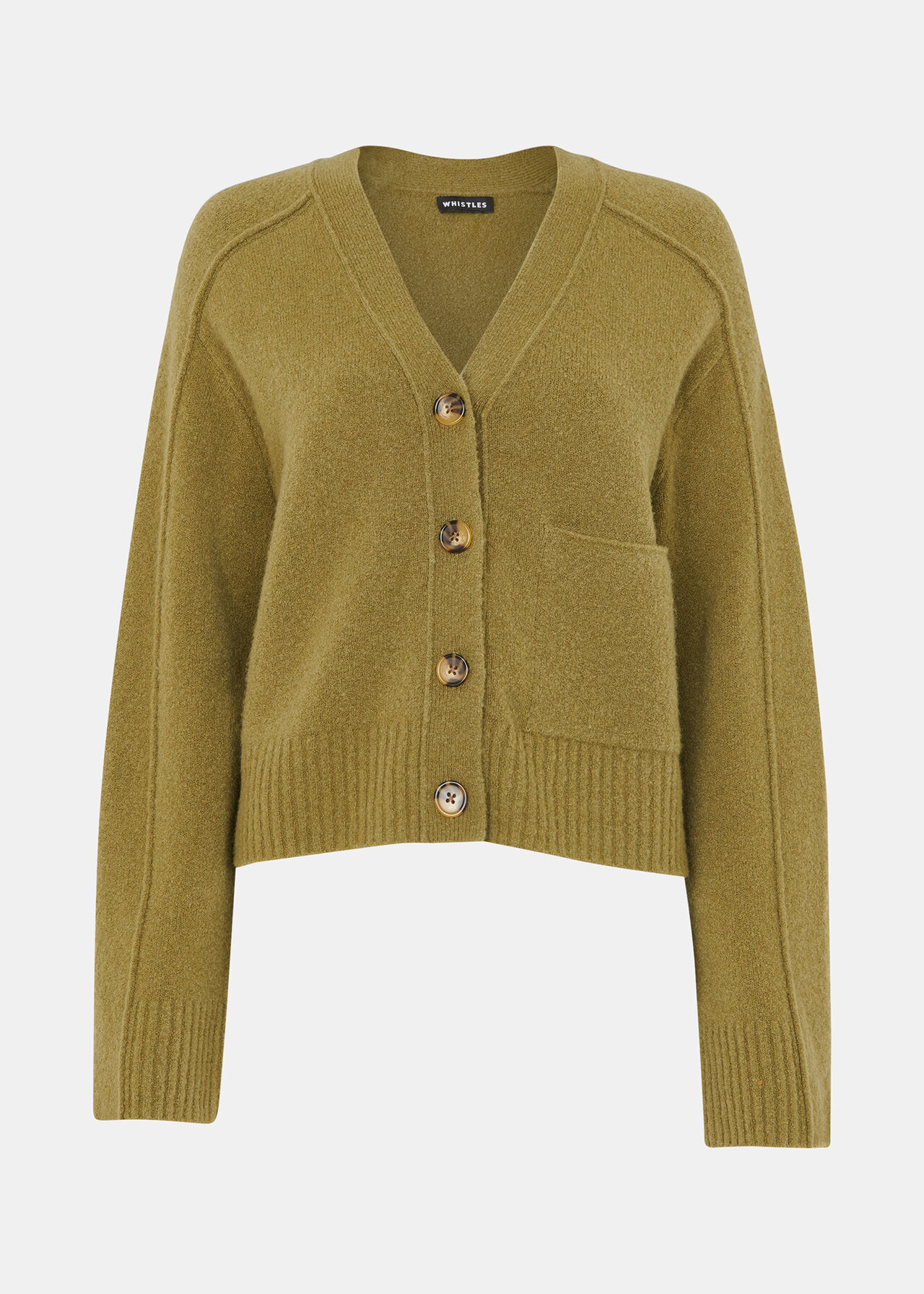 Wool Mix Pocket Cardigan