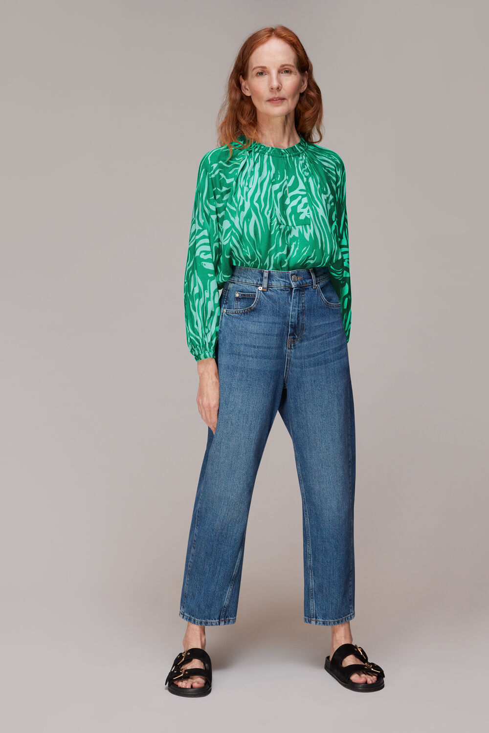 Tiger Print Blouse