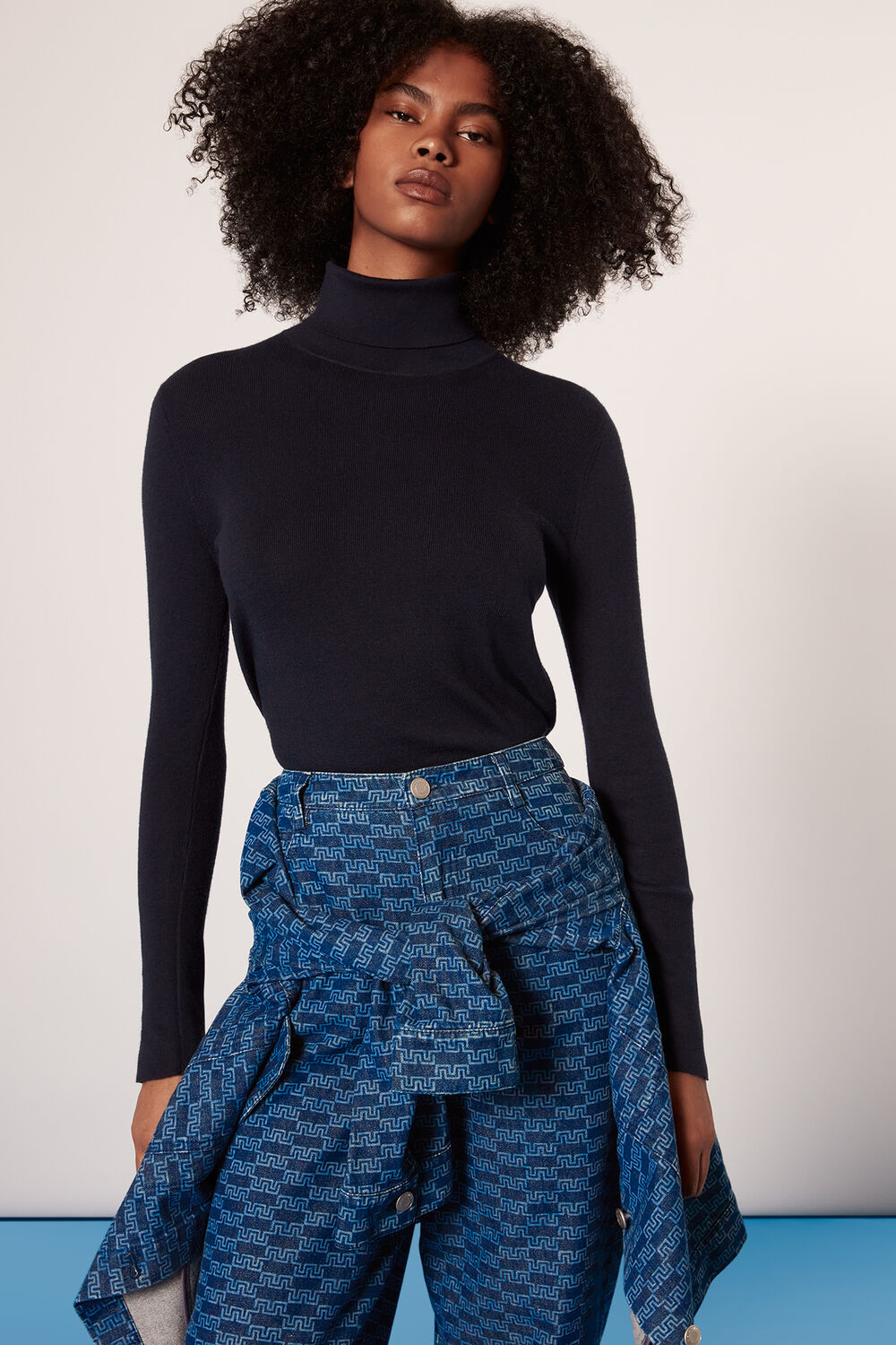 Tangle Check Denim Trouser