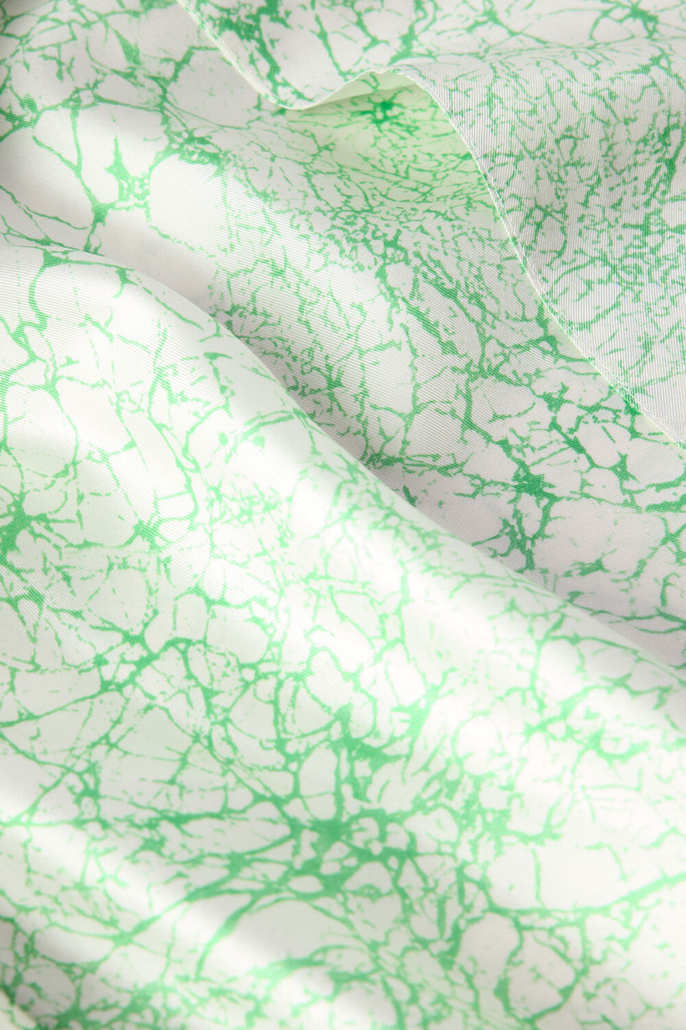 Green Printed Silk Scarf Vest Top