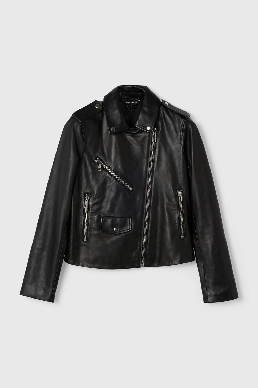 Agnes Pocket Leather Jacket