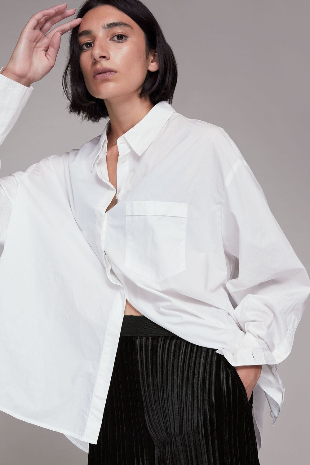 Sarai Velvet Pleated Trouser