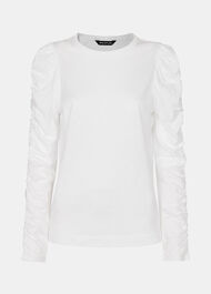 Ruched Sleeve Top