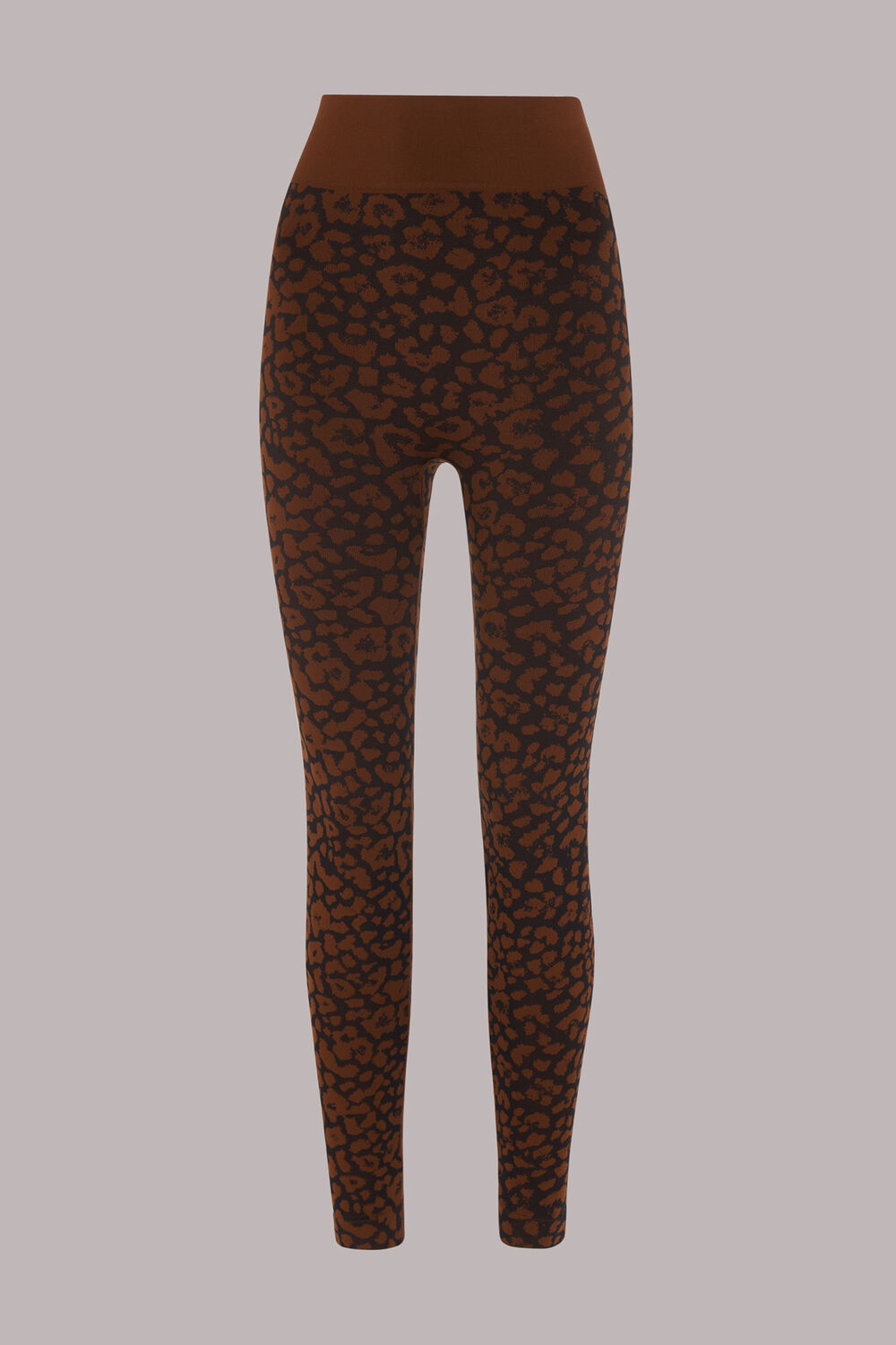 Brown Animal Seamless Sports Legging