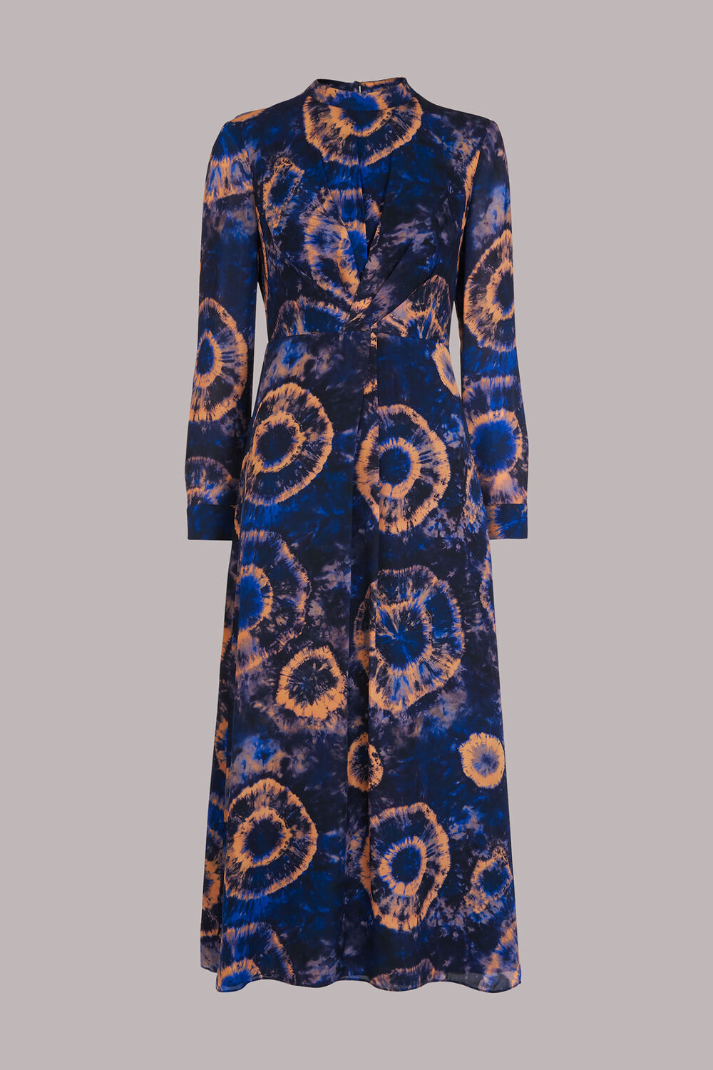 Elena Tie Dye Silk Midi Dress