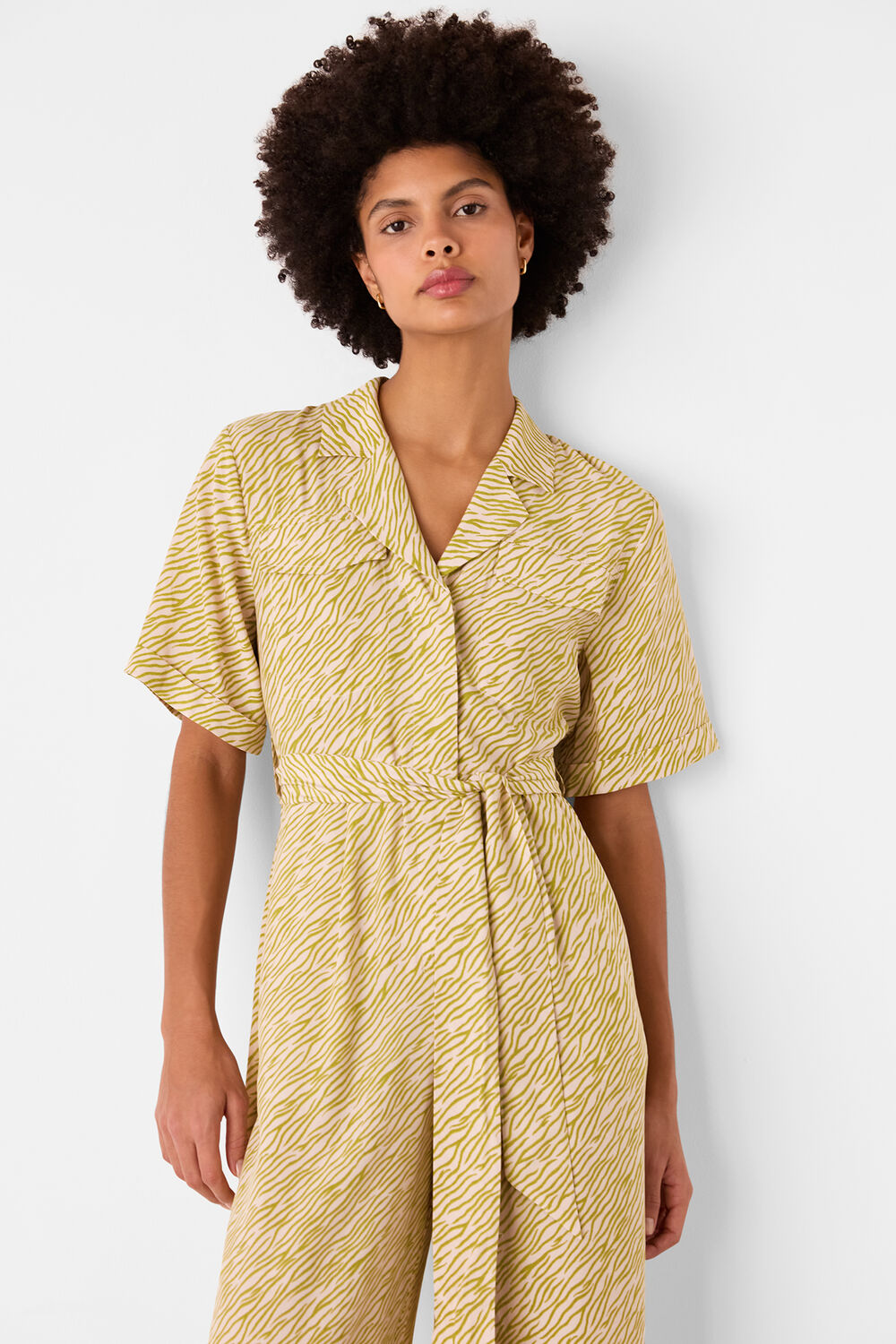 Green Kelly Tiger Flame Jumpsuit
