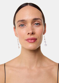 Clear Gem Drop Earring