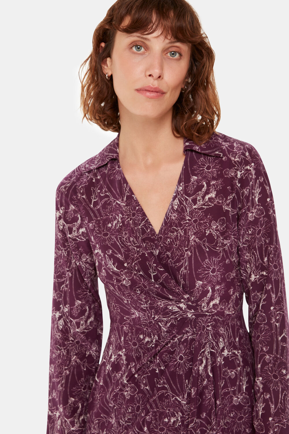 Strawberry Plant Silk Dress