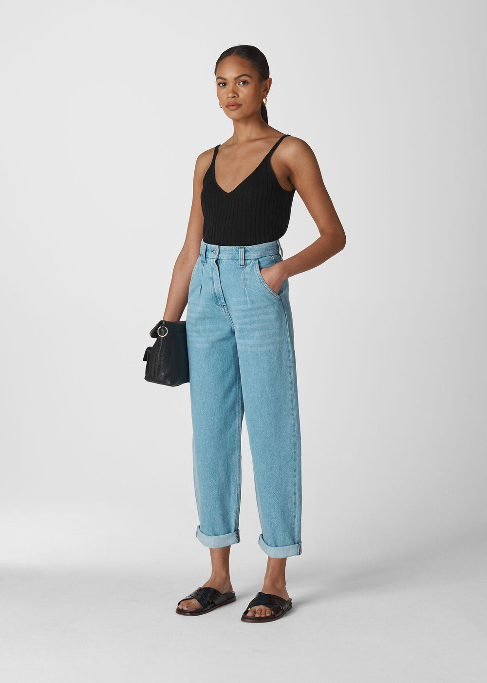Rib Detail Knit Cami