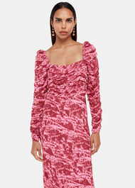 Jonie Sleek Texture Midi Dress