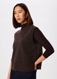 Animal Roll Neck Top