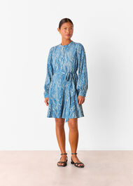 Petite Zebra Flippy Mini Dress