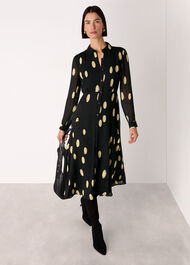 Abstract Spot Shirt Dress