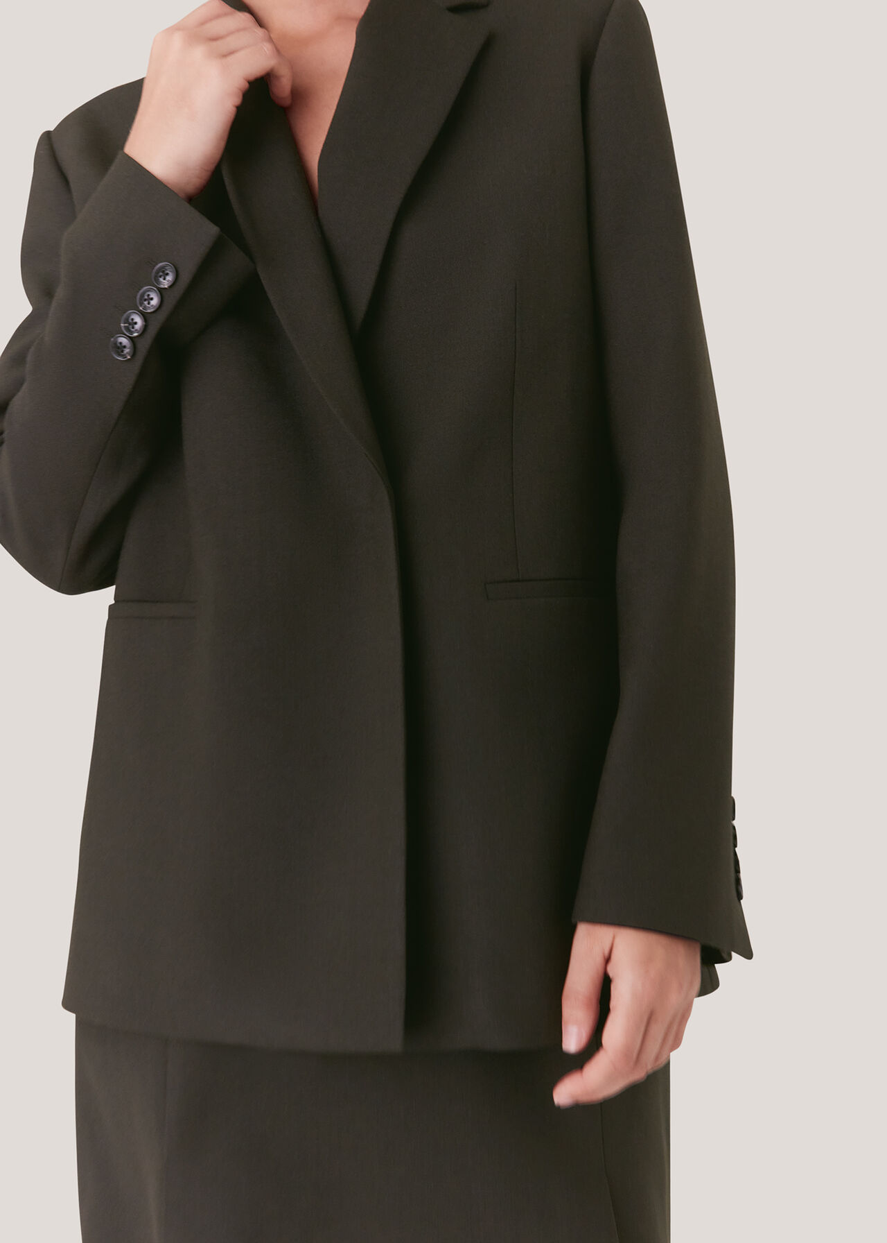 Natalie Wool Blend Blazer