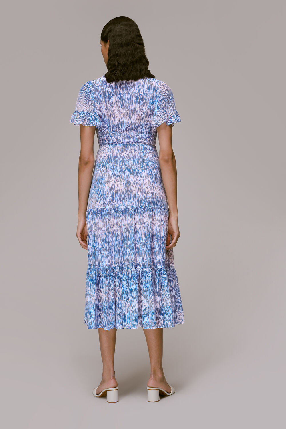 Multicolour Tiger Dobby Midi Dress