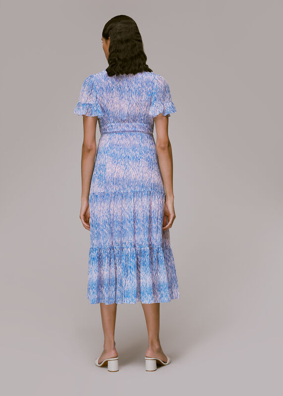 Multicolour Tiger Dobby Midi Dress