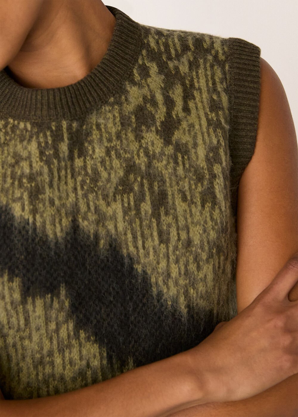 Zebra Print Knitted Tank