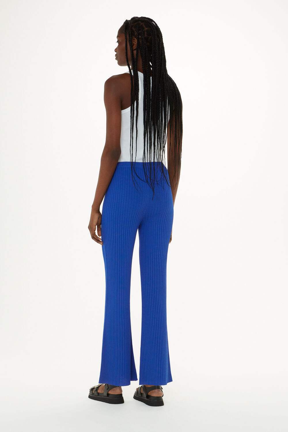 Knitted Kick Flare Trouser