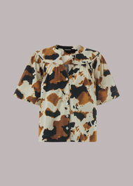 Cow Print Izzy Trapeze Top