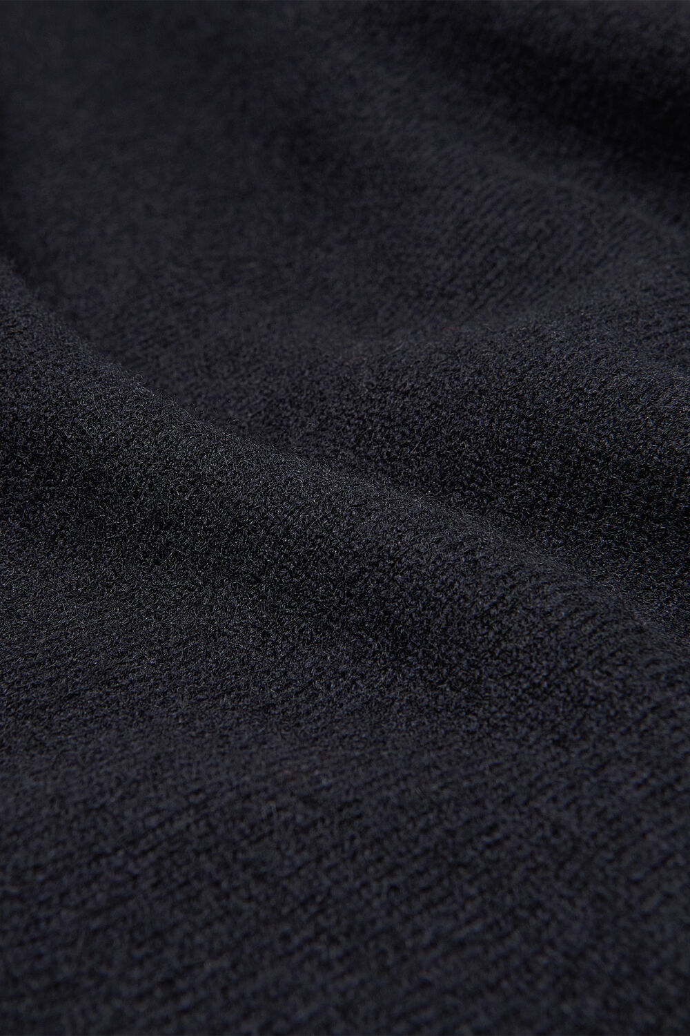 Navy Knitted Midi Skirt