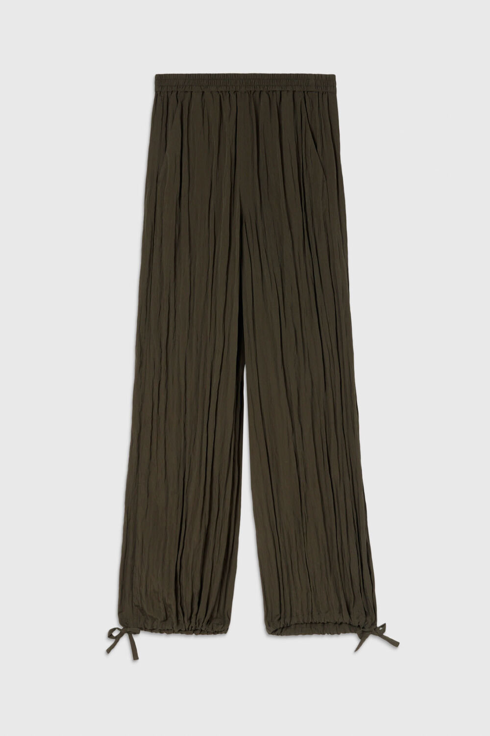 Balloon Tie Hem Trousers