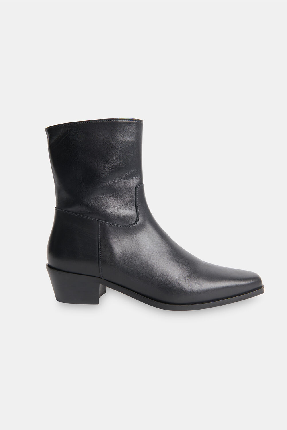 Clean Western Ankle Boot