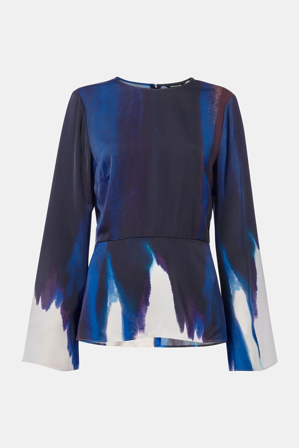 Multicolour Ice Dye Print Top