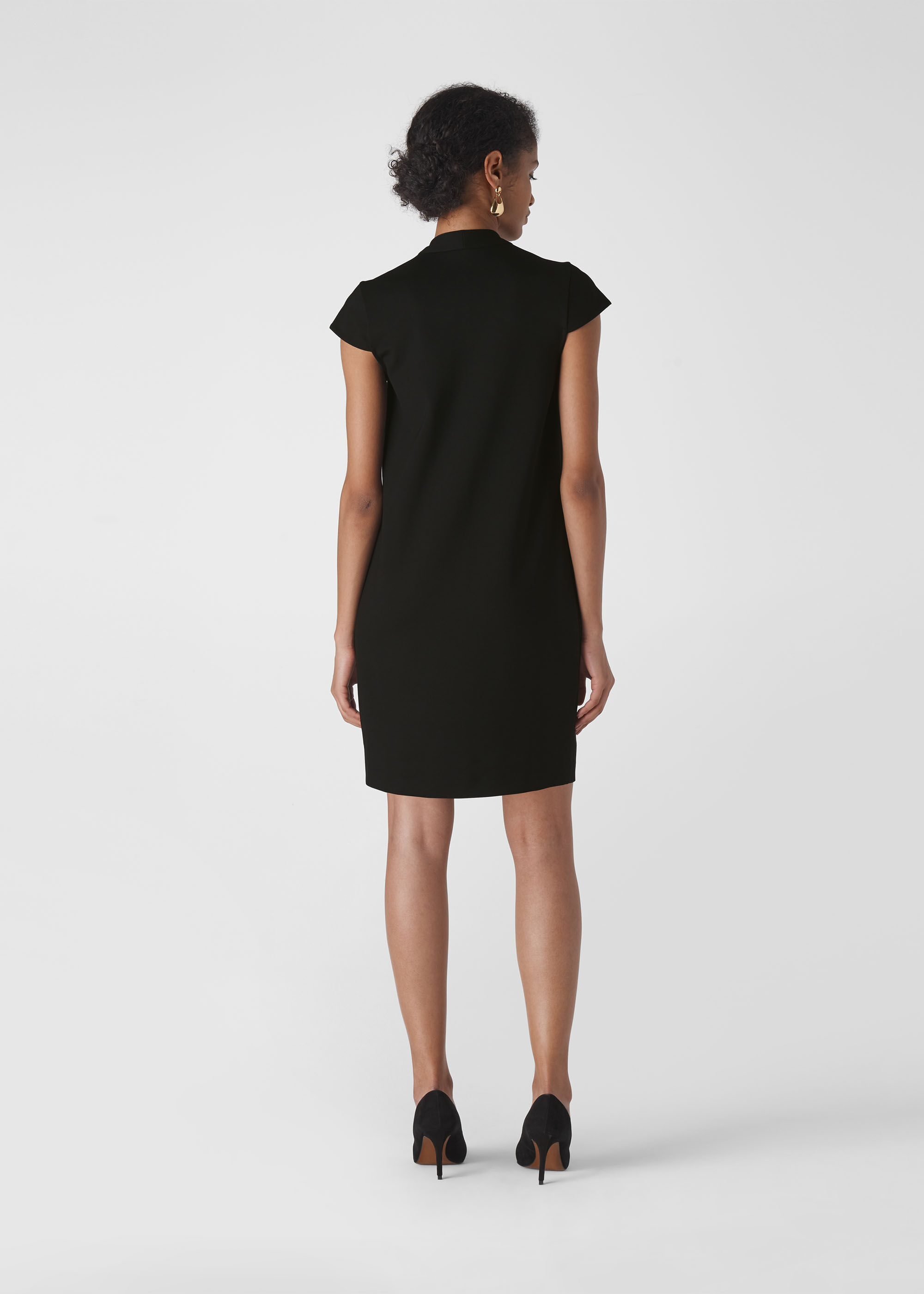 Black Ponte Jersey Paige Dress WHISTLES