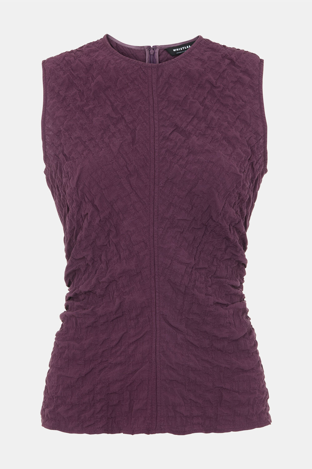 Plum Cotton Textured Tank