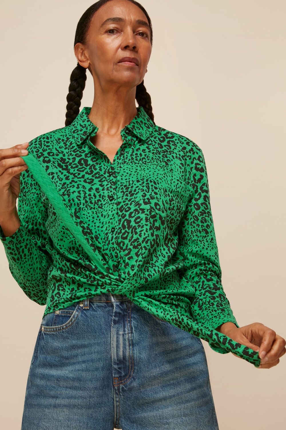 Multicolour Speckled Animal Tie Shirt
