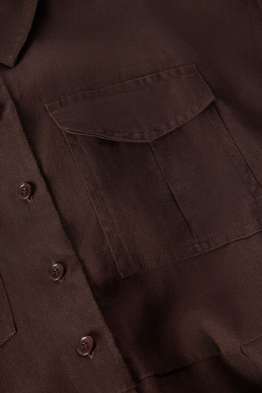 Pocket Detail Linen Playsuit